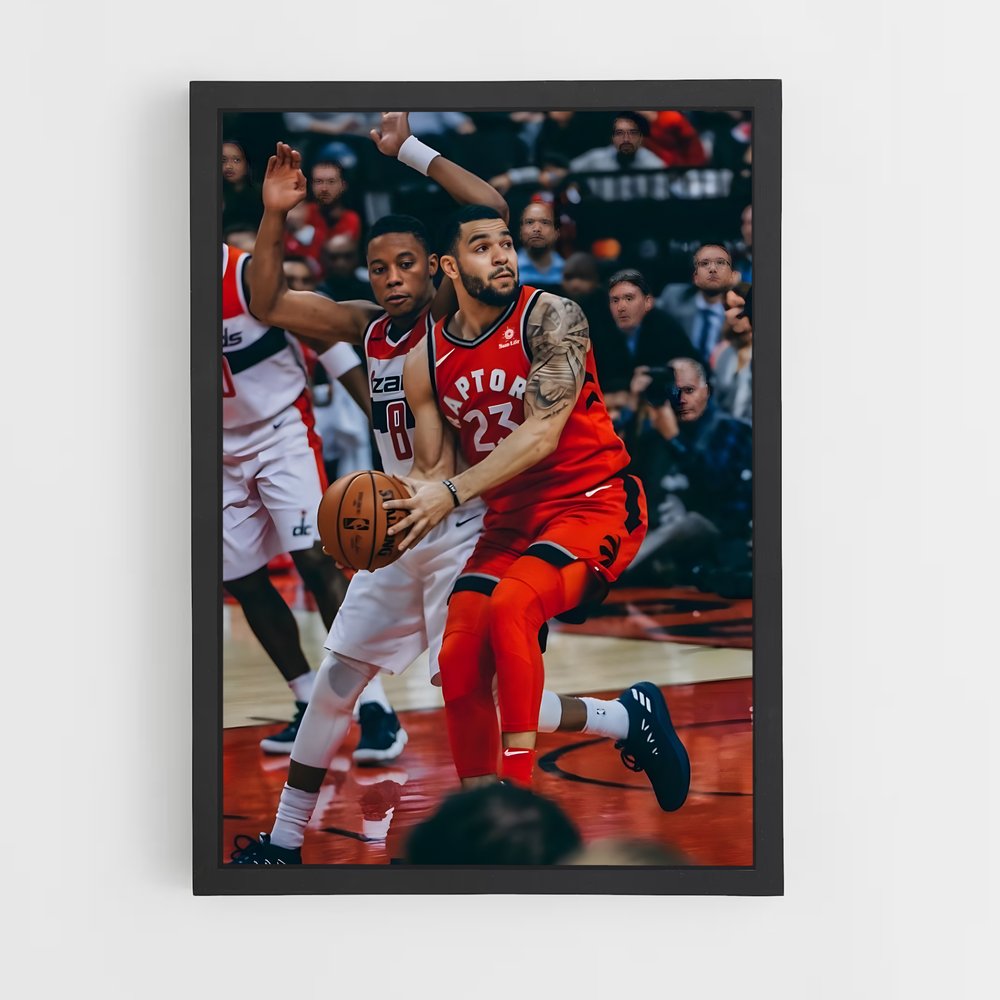 Poster La Légende en Rouge – affiche Basketball (vue 2)